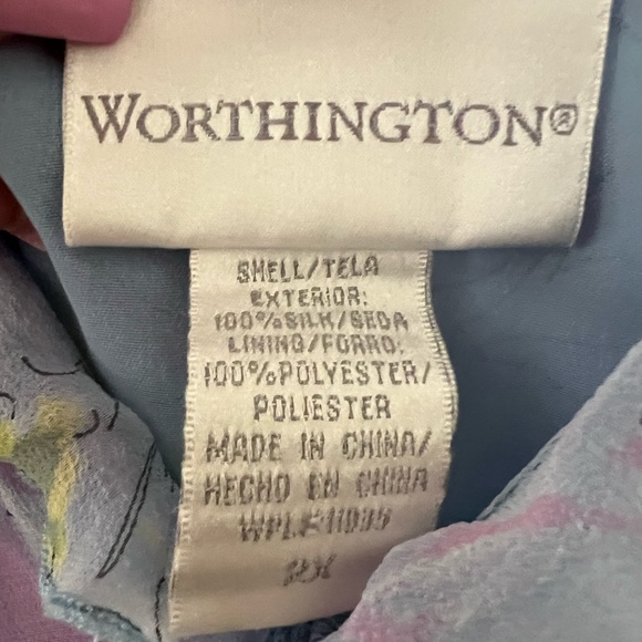 Worthington chiffon ruffled top - Picture 4 of 6